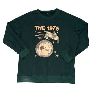 The 1975 at their very best tour 2023 green graphic crewneck women’s medium